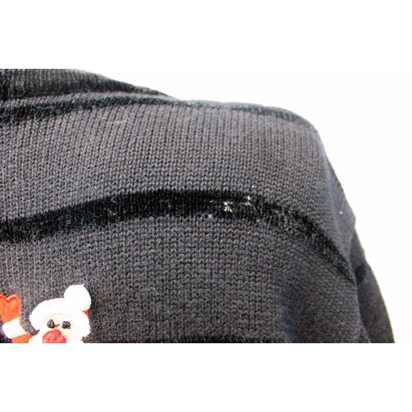 Jack B. Quick Women 3XL Ugly Christmas Holiday Cardigan Sweater Santa Reindeer - Picture 6 of 15